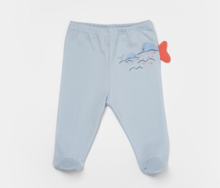 Bebi pantalone BiOrganic, 62cm , bež sa plavim