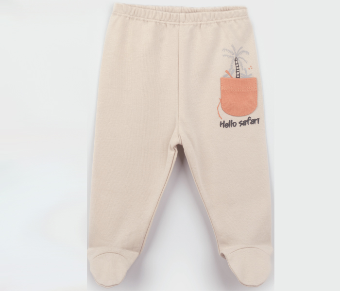Bebi pantalone BiOrganic,  hello safari, 68cm , bež