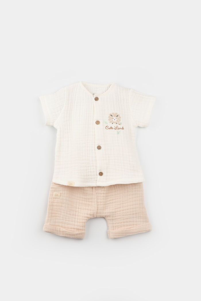 Bebi set Bibaby 2/2 bež,74cm