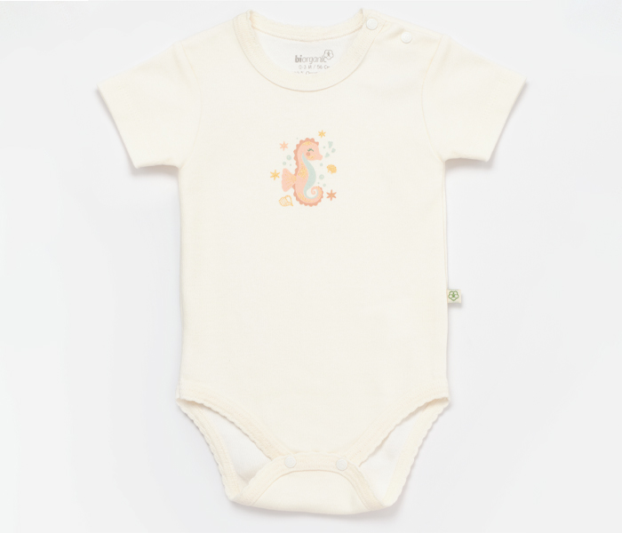 Bebi bodi BiOrganic, kratki rukav bež,74cm