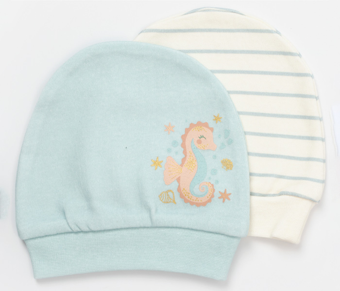 Bebi kapa BiOrganic 2/1 bež/plava