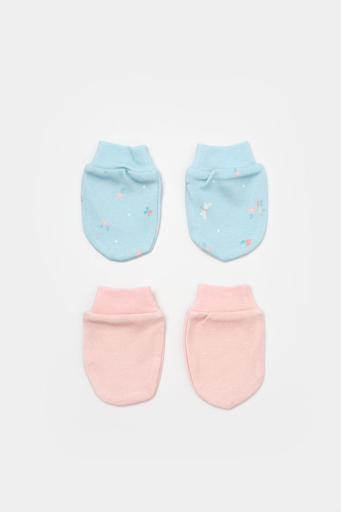 Bebi rukavice BiOrganic 2/1 roze/plave