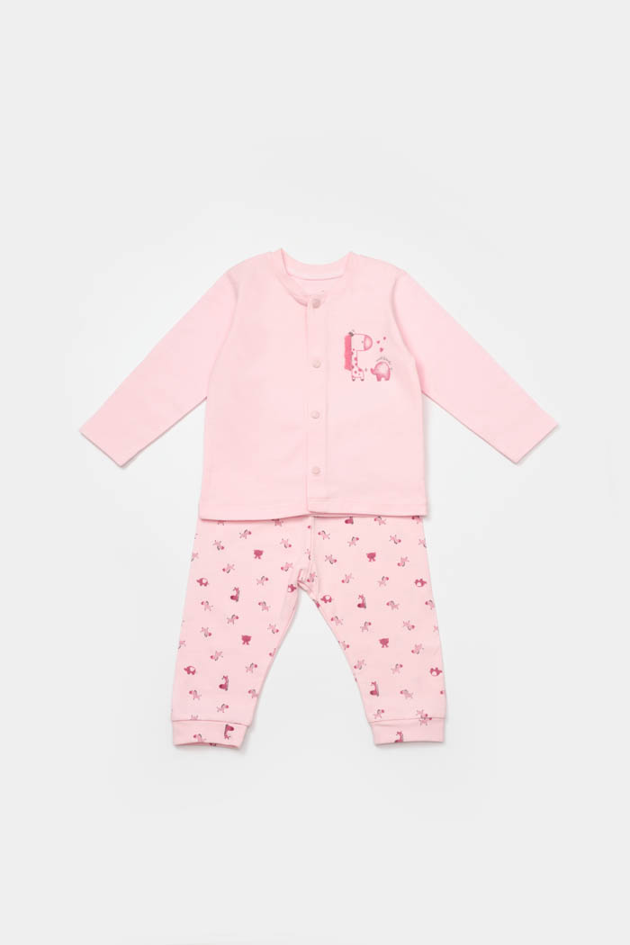 Pidžama set BiOrganic, roza, 80cm