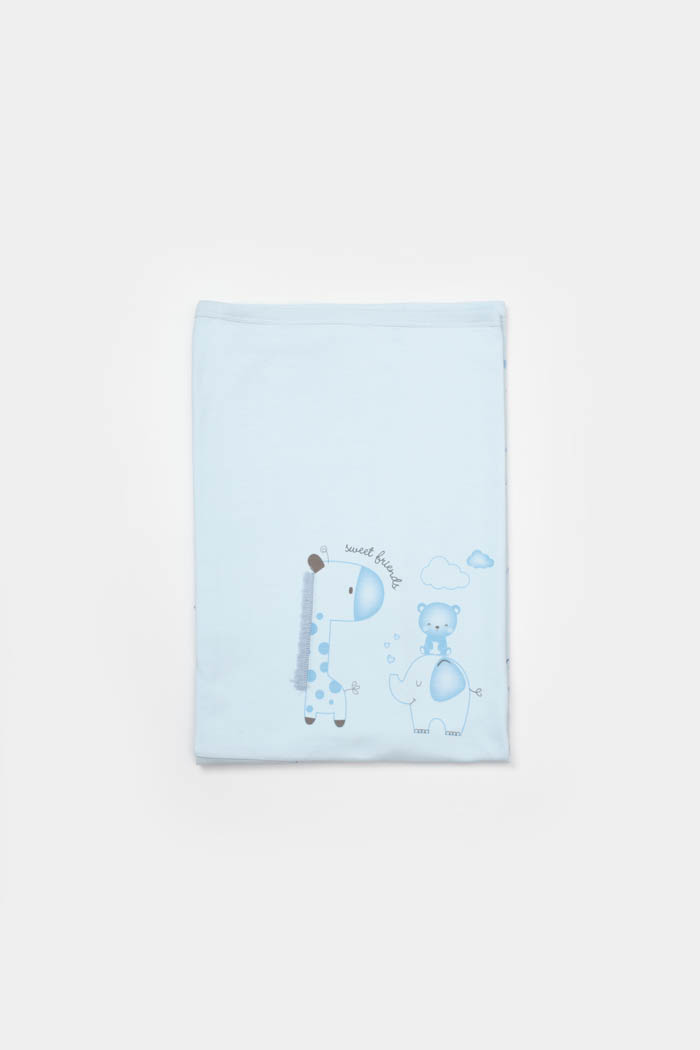 Prekrivač Biorganic, plavi, 85*90cm