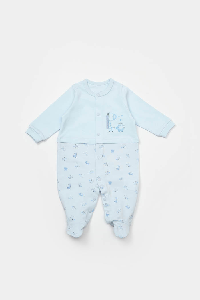 Bebi špilhozna BiOrganic,plava,56cm.