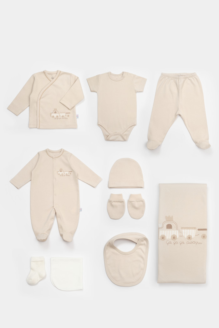 Set za iznošenje bebe BiMini 10/1 bež,56cm.