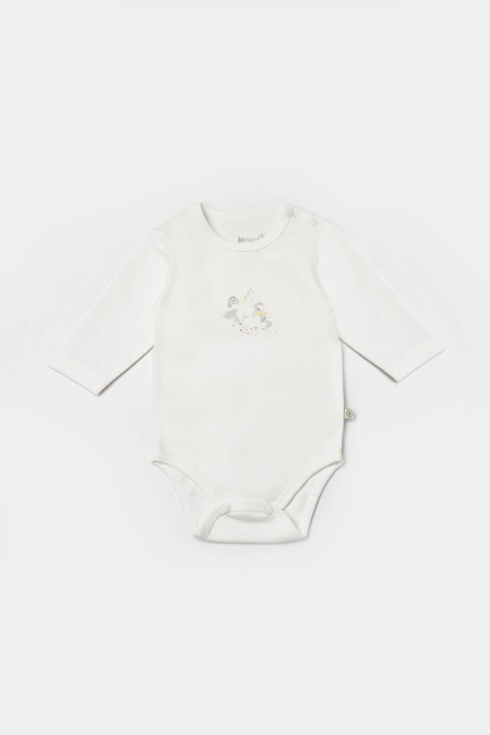 Bebi bodi BiOrganic dugi rukav,bež,74cm.