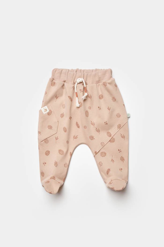 Bebi pantalone sa stopicama BiOrganic,kafene,74cm.