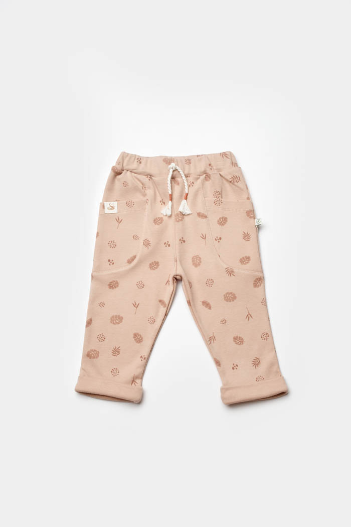 Bebi pantalone BiOrganic,kafene,92cm.