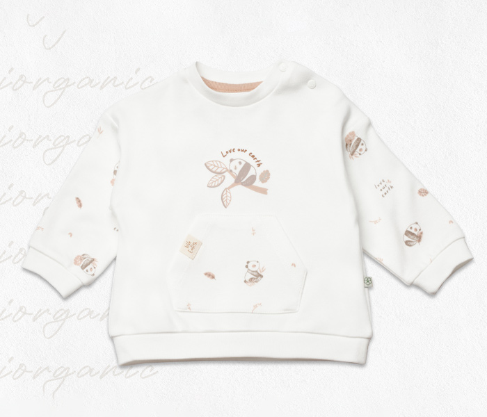 Majica za bebu BiOrganic,bež,86cm.