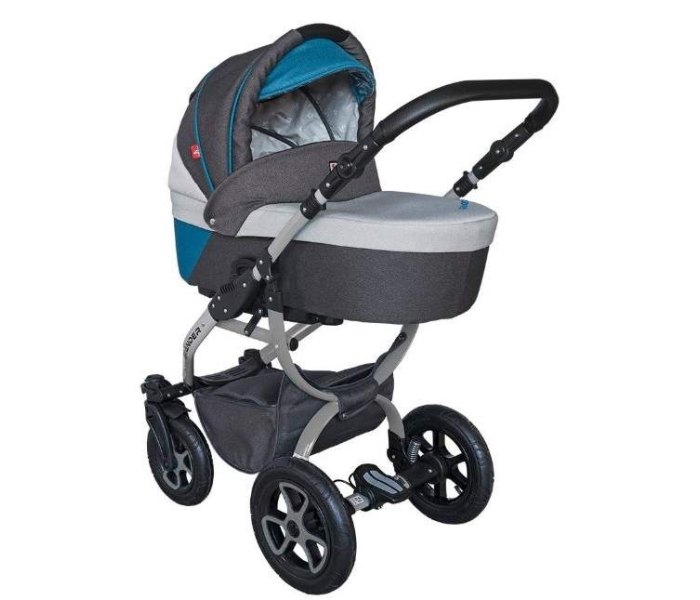 Kolica 3 u 1 Grander lift - grey/blue