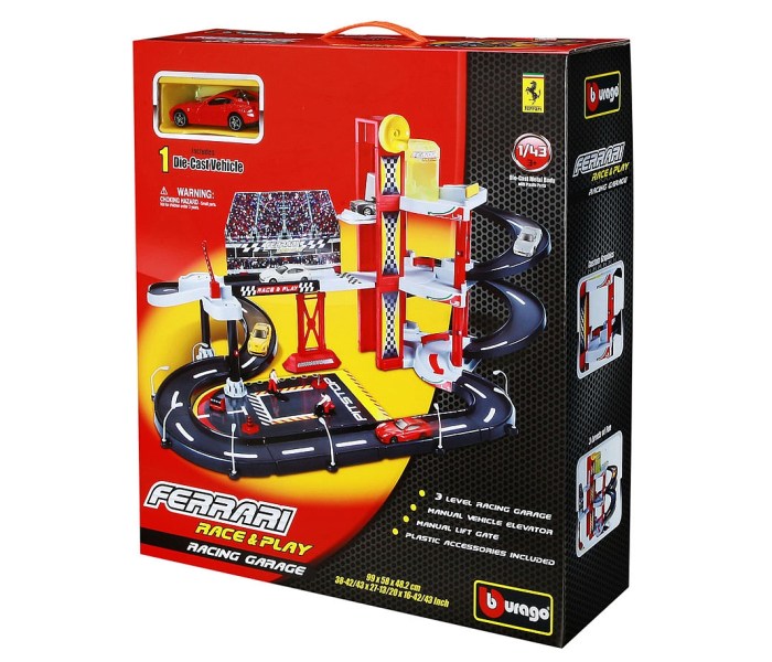 Igračka Burago Ferari r&p garaža 1 auto