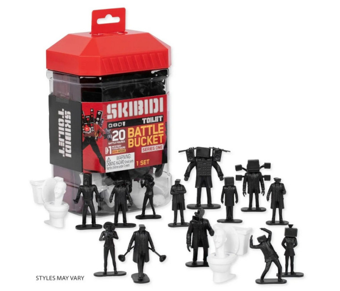 Igračka Skibidi toilet battle bucket set