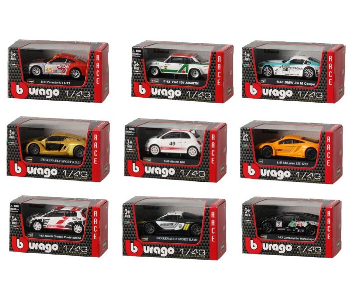 Igračka Burago auto dispenzer racing wb 1/43