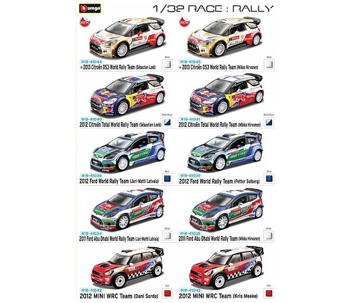 Igračka Burago auto wrc rally 1:32