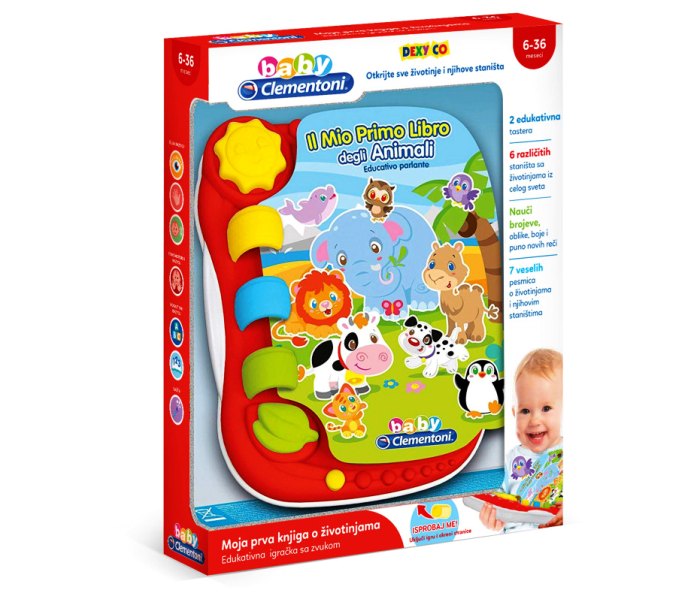 Igracka Clementoni inteaktivna knjiga sa zivotinjama