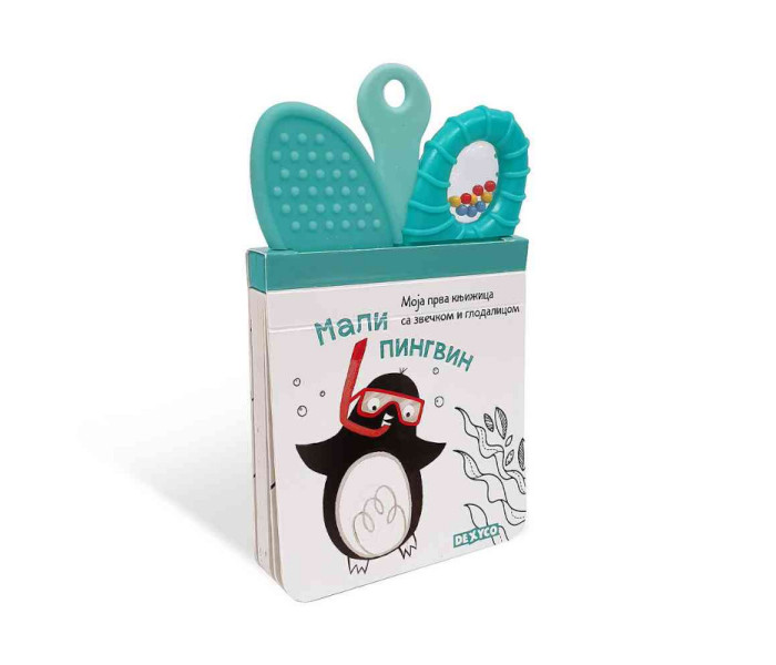 Moja knjižica sa zvečkom i glodalicom - mali pingvin