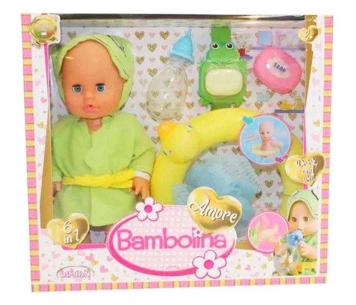 Igračka Bambolina amore set za kupanje sa lutkom