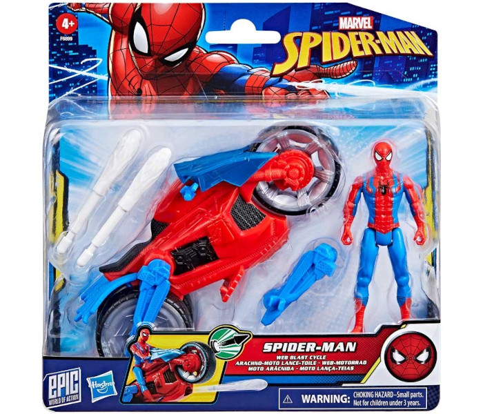 Igračka Spiderman 4 u 1 vozilo i figura