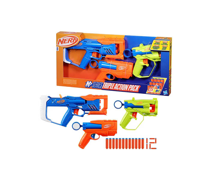 Igračka Nerf n series triple action set blastera