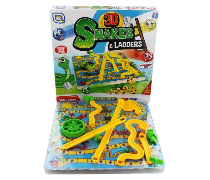 Društvena igra 3D Snakes & Ladders