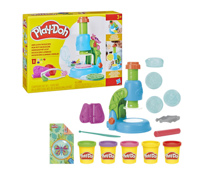Igračka Play doh light and look microscope