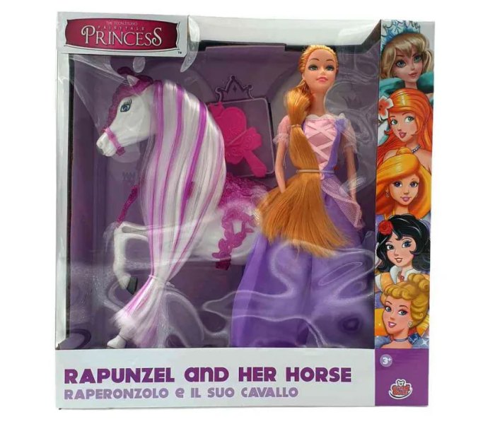 Igračka Princeza Rapunzel 30cm. sa konjićem