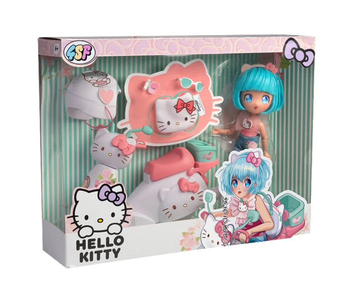 Igračka Dexy Hello Kitty pretty pink scooter set za igru