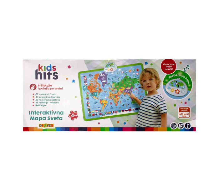 Igračka Kids Hits interaktivna mapa vijeta