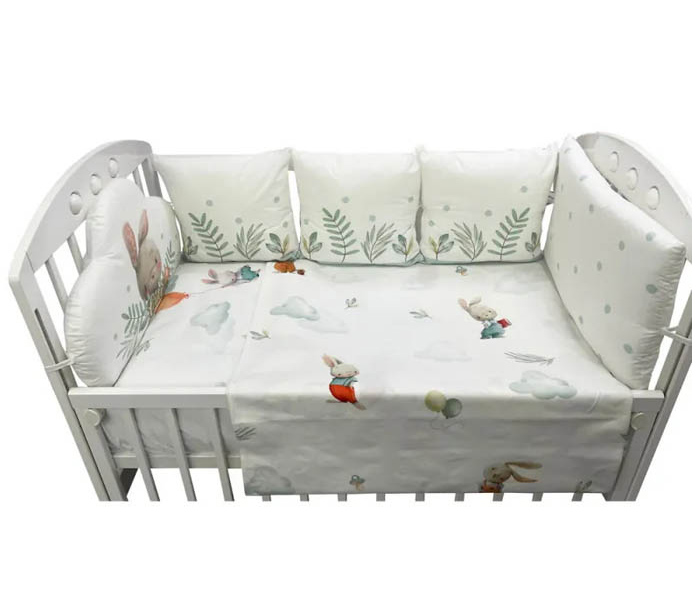 Posteljina kidzz 10 djelova zeka mint