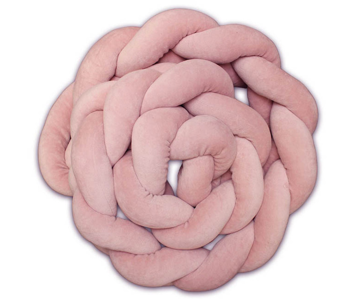 Bebi pletenica kidzz roza 240cm