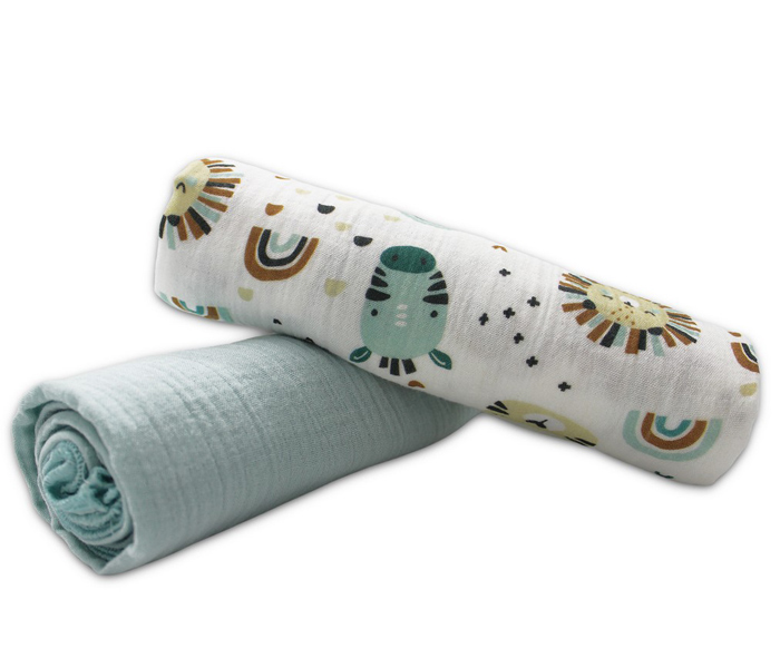 Kidzz tetra pelene od muslina mint 80x80cm.2/1