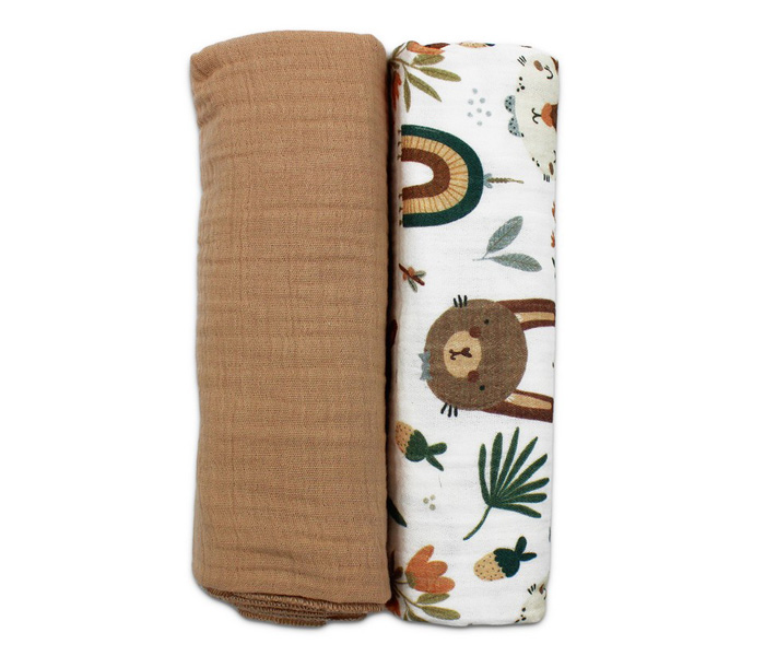 Kidzz tetra pelene od muslina capucino 80x80cm. 2/1