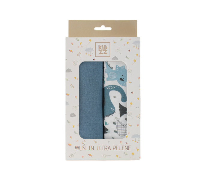 Kidzz tetra pelene od muslina petrolej 80x80cm. 2/1