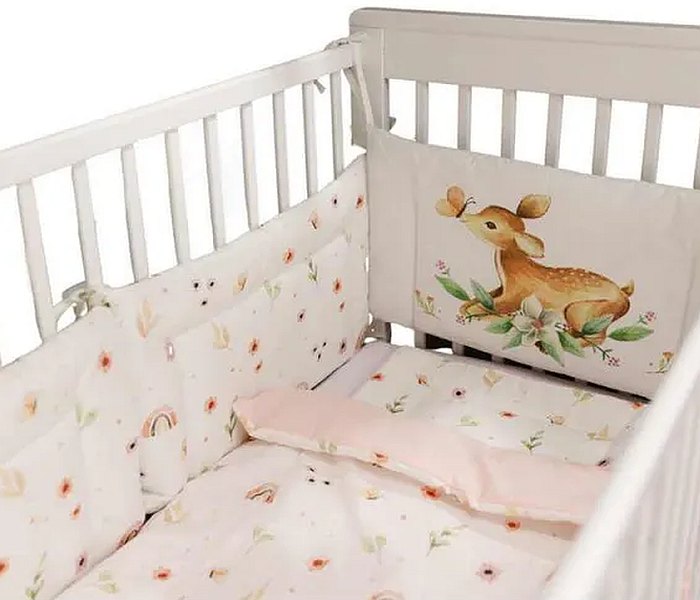 Posteljina kidzz 6 djelova cvetići