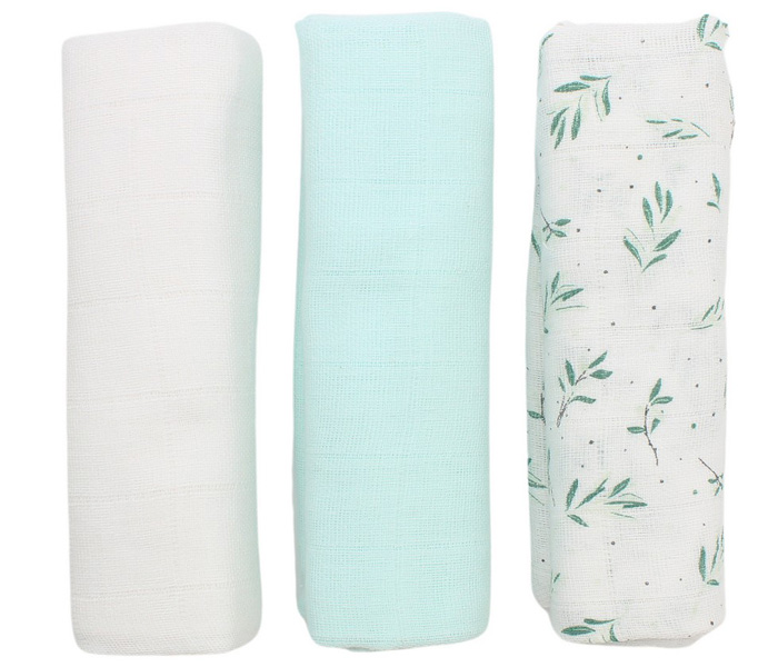 Kidzz tetra pelene zelene 3kom. 80x80cm.