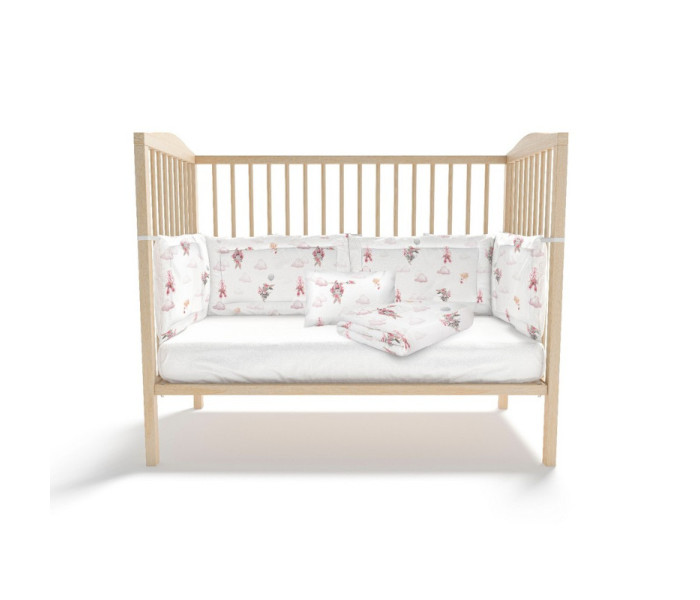 Posteljina kidzz 6/1, zeka roza