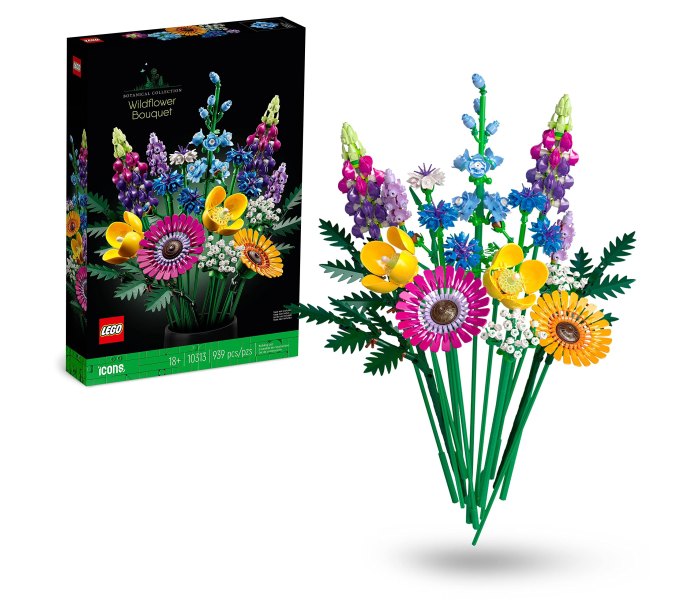 Igračka Lego kocke wildflower bouquet, Botanical collection 18g+