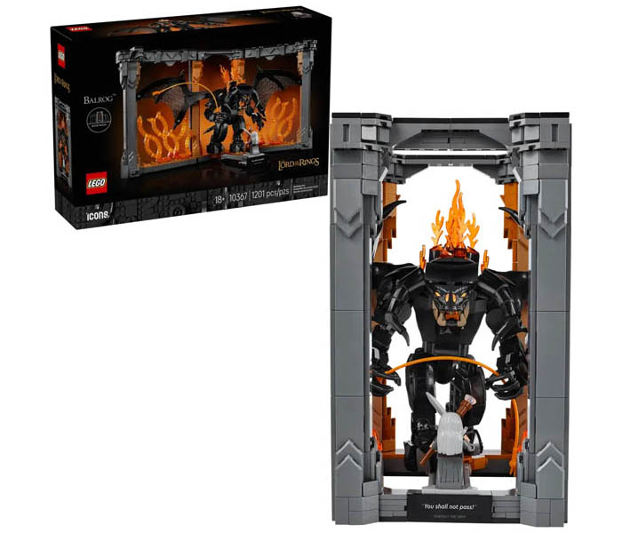 Igračka Lego kocke Icons The Lord of the Rings: Balrog™ Book Nook 18+