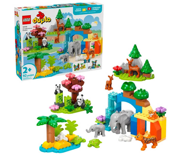 Igračka Lego kocke Duplo 3in1 Wild Animal Families 2+