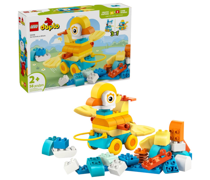 Igračka Lego kocke Duplo 3in1 Animals on Wheels 2+