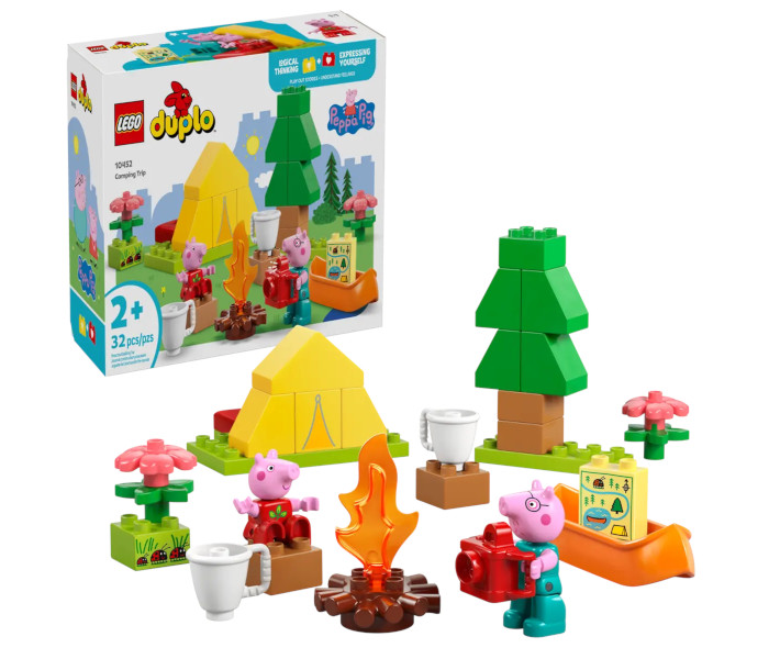 Igračka Lego kocke DUPLO Peppa Pig Camping Trip 2+