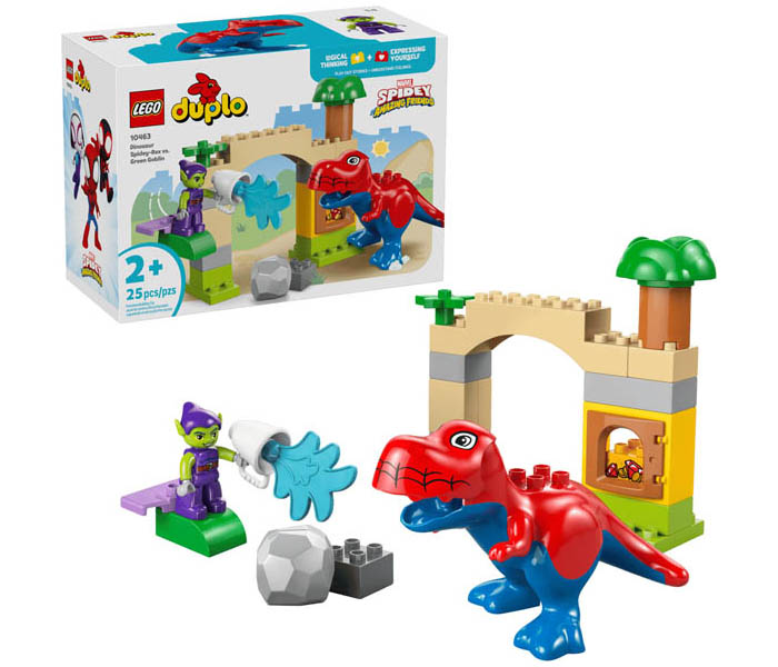 Igračka Lego kocke Marvel Dinosaur Spidey-Rex vs. Green Goblin 2+