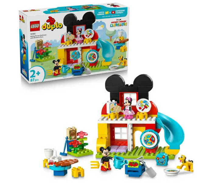 Igračka Lego kocke DUPLO® Mickey Mouse Clubhouse with Minnie & Pluto 2+