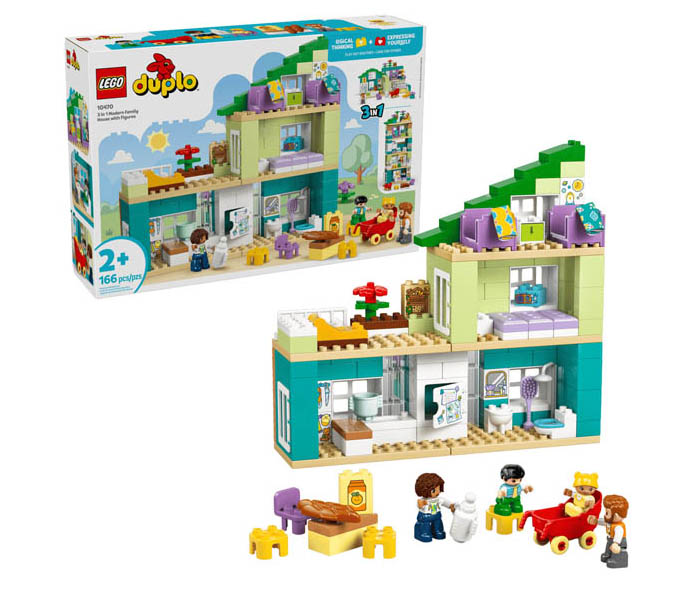 Igračka Lego kocke Duplo   3 in 1 Modern Family House with Figures 2+