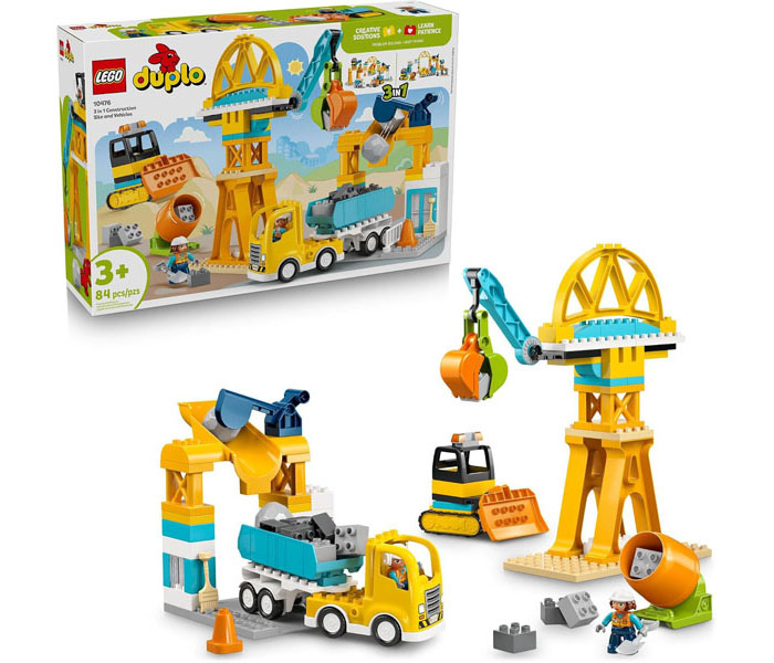 Igračka Lego kocke Duplo 3 in 1 Construction Site 3g+