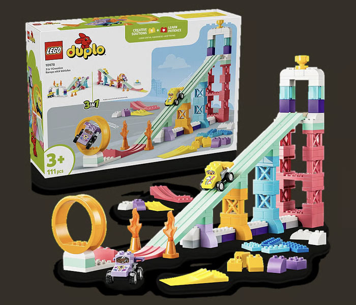 Igračka Lego kocke DUPLO® 3 in 1 Creative Ramps with Vehicles 3+