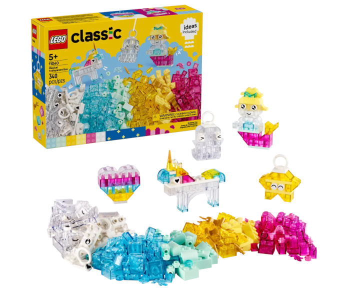 Igračka Lego kocke Classic Magical Transparent Box 5+