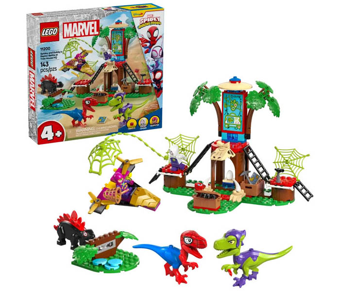 Igračka Lego kocke Marvel Spidey and Gobby's Raptor Battle at Tree House HQ 4+