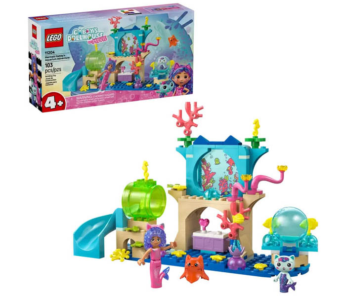 Igračka Lego kocke  Gabby's Dollhouse Mermaid Gabby's Aquarium Adventure 4+